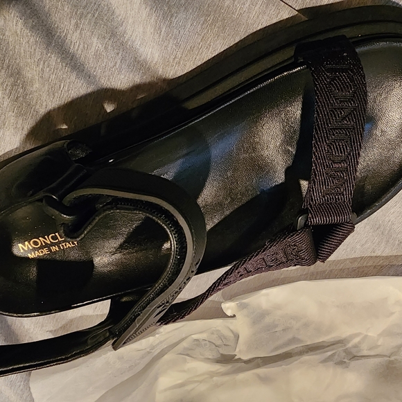 NWT Moncler Catura Black Sandals Size 40 - Picture 9 of 14